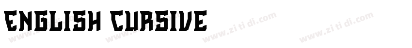 English Cursive字体转换